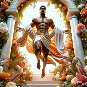 ultra 3-D realistic, perfect anatomy, perfect proportions, afric...