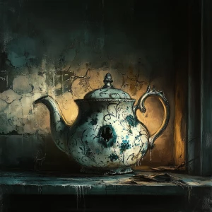 In the dim-lit corners of an old, abandoned kitchen, an unassumi...