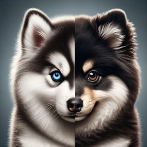 Combine 2 photos to make possible puppies