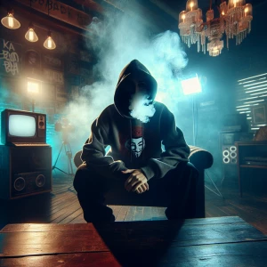 Design a rap album little raper cover for "ТЫ БЕЗ РАЗУМА" разгов...