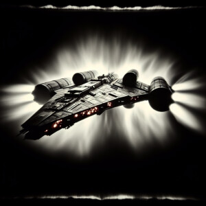 A sensually striking plasma prowler emerges from the shadows in...