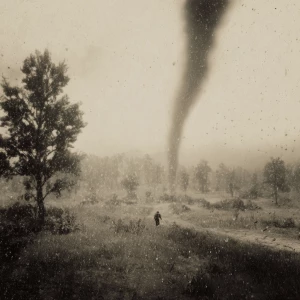 A tornado on the wilds