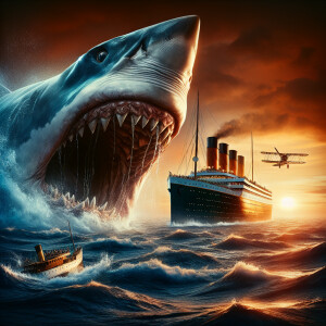 Jaws/ Titanic movie mashup