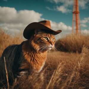 Cat cowboy