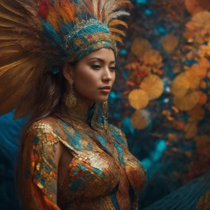 Create a realistic mosaic art piece depicting acts of kindness t...