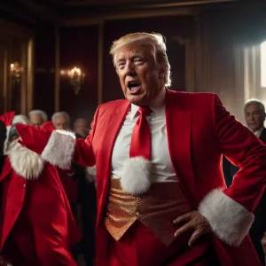 Generate a photo realistic image of former president, Donald Tru...