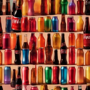 Coke Zero Gay Pride rainbow color