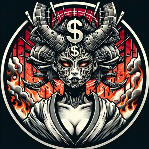 Create an circular 8K logo ultra-high-resolution artwork portray...