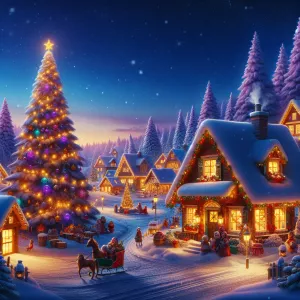 Certainly! Here’s a detailed prompt for a holiday-themed picture...