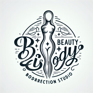 logo body correction studio “beauty slim body” female body silho...