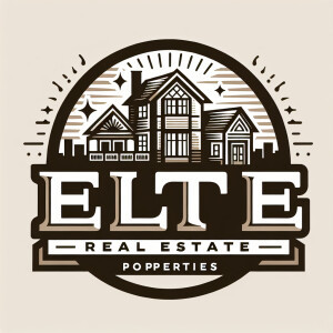 Create a real estate logo  using the name elite real estate prop...
