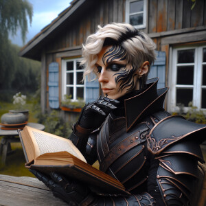 Caranthir-Ar-Fieniel from the Witcher. Black eldritch armor. Pal...
