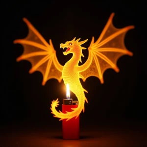 "In the dim glow of a room, a flick of a lighter releases a flam...