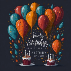 Create a birthday greeting card for my cousin that conveys heart...