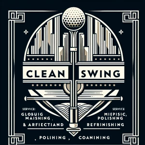 Design an gatsby Art Deco-inspired logo for 'Clean Swing' that e...