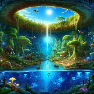 Imagine the Hollow Earth theory brought to life, with a vast sub...