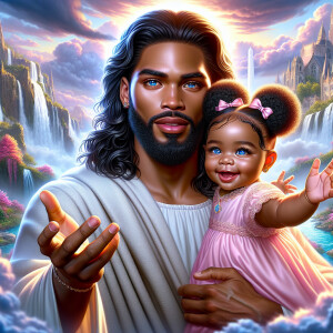 Create a 3D realistic artwork featuring the phrase 'Jesus Saves'...