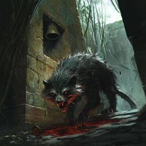 Within an ancient, decrepit temple shrouded by bamboo, a demon b...