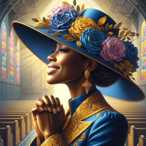 create a realistic airbrushed illustration of an African America...