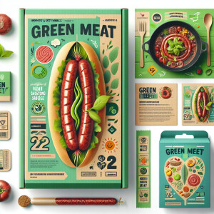 Design an eye-catching and sustainable packaging for GREEN MEET,...