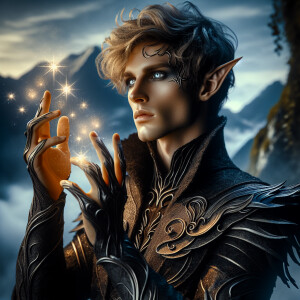 Caranthir-Ar-Fieniel from the Witcher uses magic to alter the st...