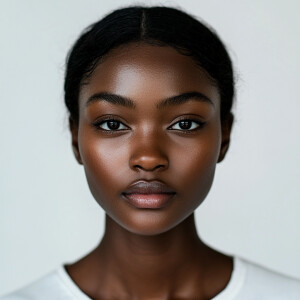 A Cute Woman - Clean Face - Region: Japanese - Dark Skinned - Ag...