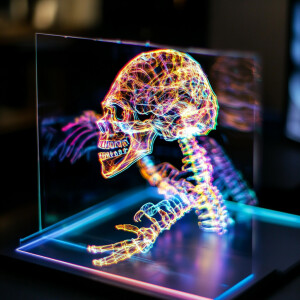 generate an image of holographic anatomic model --v 6.1