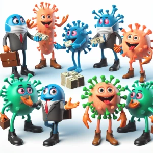 Germs with anamorphic characteristics taking on human-like behav...