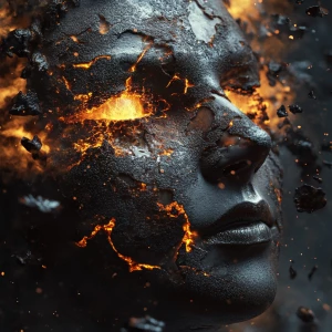 The Face of Creation and Destruction: In an eternal cycle, a fac...