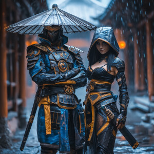 raiden shogun with leblanc from league of legend
