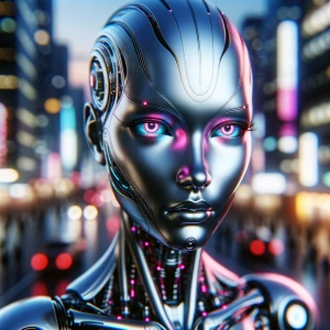 In a world where technology and beauty collide, a futuristic chr...