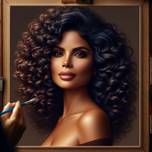 A vivacious and exuberant 56-year-old Latina woman exudes confid...