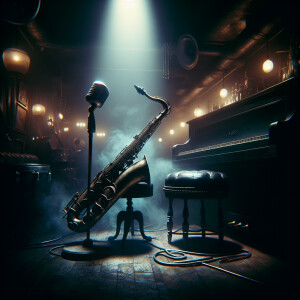 Album cover image for jazz and soul music, no text, no people, d...