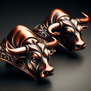 Shoulder marks of copper bulls