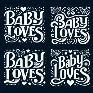 Different shaped logos for (Baby loves) logo
Use butterflies and...