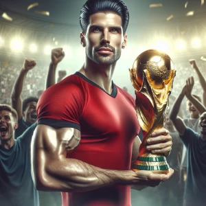 Ronaldo with World Cup