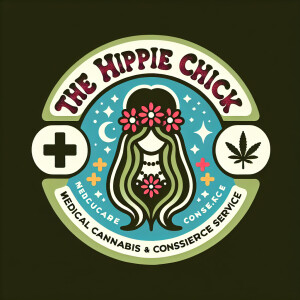 Create a business logo for a company called The Hippie Chick. Lo...