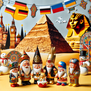 Erstellen Sie ein Bild eines traditionellen Sandmännchens aus De...