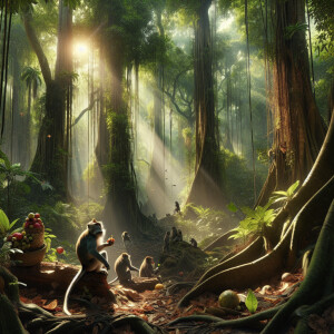 Monkey forest in bali