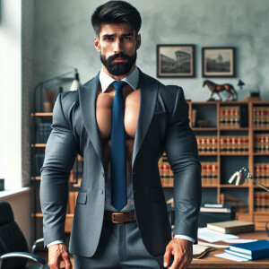 Photo of a lawyer, facing the camera, in professional attire, we...