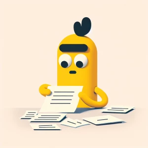 Bert from Sesame Street paying bills