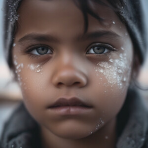 Create an image of emotional coldness and depravity