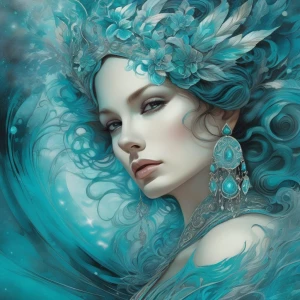 Create a . of supernatural energy that warps the space around he...