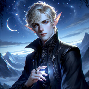Caranthir-Ar-Fieniel from the Witcher uses magic to alter the st...