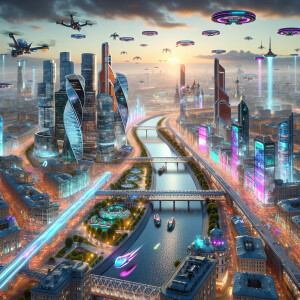 The city of Moscow in 2100