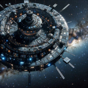 Giant space station