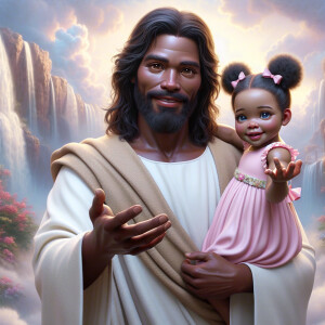 Create a 3D realistic artwork featuring the phrase 'Jesus Saves'...