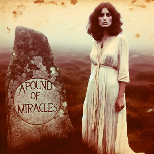 Faded color film photograph from 1971 of a stunningly beautiful,...