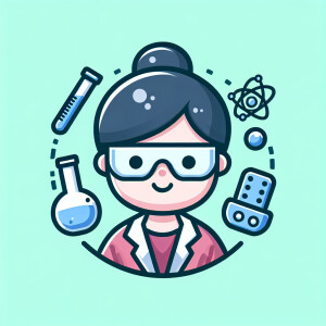create a logo for chemistry teacher chatbot, no text