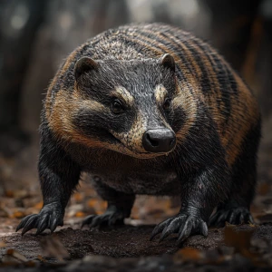 Radioactive Badger , body of a alligator, head of a badger , fe...
